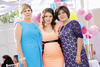 03092014 PRONTO SERá MAMá.  Montserrat Rodríguez Gallegos con las organizadoras de su baby shower: Lourdes González de Armendáriz y Rocío Gallegos.