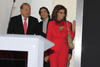 Loren junto al empresario Carlos Slim en el Museo Soumaya.