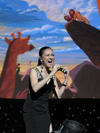 Hiromi demostró su calidad vocal al interpretar los éxitos de los clásicos de Disney en el Auditorio Banamex en Monterrey.