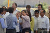 Peña Nieto arribó al aeropuerto Internacional Francisco Sarabia de Torreón, acompañado de varios secretarios de su gabinete.