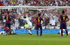 Cristiano Ronaldo, de penalti, quito la tranquilidad al Barcelona al empatarles el marcador.