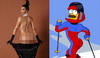 Los usuarios han comparado a Kim con distintos personajes animados.