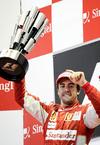 2010 fue su mejor año con Ferrari, logrando su quinto título de la temporada en el GP de Corea del Sur.