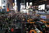 En Nueva York, miles de personas se manifestaron pacíficamente en Times Square.