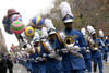 El honor de liderar el desfile fue este año de la banda Pride of the Mountains, de la Universidad Western Carolina.