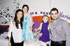 La festejada con sus papás, Gerardo y Sara Abdo, y su hermanita.