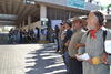 Manifestantes bloquearon los accesos a la Presidencia Municipal de Torreón como parte de las acciones que se llevan a cabo a nivel nacional.
