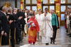 La llegada de Malala Yousafzai y Kailash Satyarthi a la ceremonia de entrega del Premio Nobel de la Paz en el Ayuntamiento de Oslo.