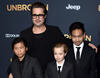 Encabezados por Brad Pitt, sus hijos Maddox, Pax y Shiloh hicieron acto de presencia.