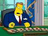 Durante la cinta de Los Simpson, Arnold Schwarzenegger aparece ocupando la silla de presidente de los Estados Unidos.