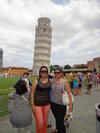 19122014 Torre de Pisa, Italia, junto a Valeria Antúnez.