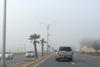 En algunos sectores de la ciudad la neblina se presentó más intensa.