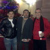 10012015 DISFRUTAN AMENA CONVIVENCIA.  Xavi, Jesús y Efrén en la Rosca de Reyes a proveedores del Club Montebello.