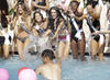 Las aspirantes al Miss Universo lucieron sus esbeltas figuras en coloridos y brillantes trajes de baño.