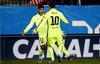 Lionel Messi comenzó el primero de dos contragolpes para que Neymar marcara a los nueve minutos.