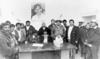 25012015 En una cena efectuada el 22 de diciembre de 1966 en el Hotel RÃ­o Nazas: Bettles, JosÃ© Soto, Roberto Serrato y Alejandro Tavares Orta (f).