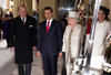 El príncipe Carlos recibió al presidente y a su mujer en su residencia de Clarence House.