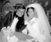 Enlace matrimonial del Dr. Francisco Gallegos Valle y Rosa María de León Díaz, el 14 de febrero de 1981, en el Salón Fuente Bella. Actualmente, cumplieron 34 años dematrimonio.