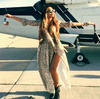 Beyoncé presumió su atuendo para el festival a sus seguidores de Instagram.