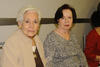 Ángeles, María Luisa y Maribel con María Luisa.