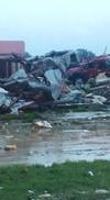 Graves afectaciones se pueden apreciar tras el tornado en Ciudad Acuña.