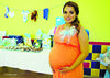 07062015 SERá MAMá EN AGOSTO.   Tania Cruz, feliz por la próxima llegada de sus dos bebés. Su mamá, Polita, le organizó una fiesta prenatal.