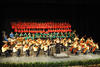 La orquesta infantil Esperanza Azteca de Torreón deleitó a los asistentes.