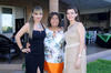 07062015 POR CASARSE.  Tania Pamela Herrera Gallegos con Amanda Gallegos e Irma Esquivel, organizadoras de su despedida de soltera.