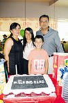 06072015 FELIZ CUMPLE.  Julio Galvany Walss con sus papás, Alberto Galvany y Mavi Walss, y su hermana, Mavi, en su fiesta de cumpleaños.