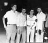 Lic. Horacio Cárdenas, Ing. Julio Cordero, Lic. Jesús Reyes, Lic. Armando Cárdenas e Ing. Javier Sánchez, hace 45 años.