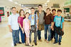 12072015 Los jóvenes músicos fueron acompañados por sus respectivas familias en el Aeropuerto Internacional de Torreón.