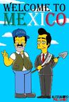El artista destacó la frase "Bienvenido a México".