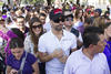 Alrededor de 100 personas, entre trabajadores de Azteca y público, peregrinaron hasta la Basílica.