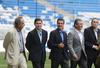 Sin aficionados presentes, el presidente Enrique Peña Nieto inauguró el estadio del Club de Futbol de Los Rayados de Monterrey.