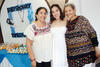 23082015 TIERNA ESPERA.  Tania Uribe de Parga en compañía de su mamá, Elizabeth González, y su suegra, Rosy Rangel.