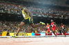 Mundial perfecto para Usain Bolt, tras el oro en la posta 4x100 para Jamaica.