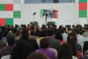 La Velaria de la Expo Feria se llenó por completo durante el mensaje a la ciudadanía.