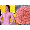 El entallado vestido rosado de Demi Lovato también fue motivo de burlas.
