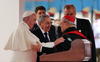 El arzobispo de la Arquidiócesis de La Habana, Jaime Ortega también dio la bienvenida al Papa.