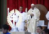 El papa Francisco proclamó nuevo santo de la Iglesia católica al franciscano español Junípero Serra.