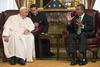 El papa Francisco se reunió con el residente de la Cámara de Representantes, el republicano John Boehner, antes de dar su discurso.