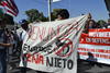 Algunos manifestantes pidieron la renuncia del presidente Enrique Peña Nieto.