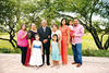 25102015 EN FAMILIA.  Rodolfo y Aurora Acosta con sus hijos: Brenda, Rodolfo y Raquel; y sus nietas, Hanna, Constanza y Estefanía.