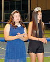 25102015 MUY LINDAS.  Valería Edith Posada Reyes y Pilar Nogueira Guerrero, princesa y reina del Club Campestre Torreón, respectivamente.