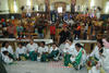 Cerca de 300 danzas recibieron  la bendición en la Iglesia de Guadalupe.