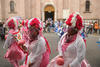 Alrededor de 300 danzas acudieron a recibir la bendición para iniciar con sus peregrinaciones.