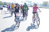 Laguneros se unieron en una rodada ciclista en protesta contra el cambio climático.
