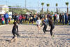 Se aprovechó el evento para realizar eventos deportivos como jugar voleibol.