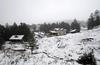Arteaga también amaneció bajo la nieve debido al frente frío 34 y la octava tormenta invernal.