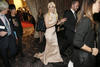 Lady Gaga a su arribo al Hotel Beverly Hilton.